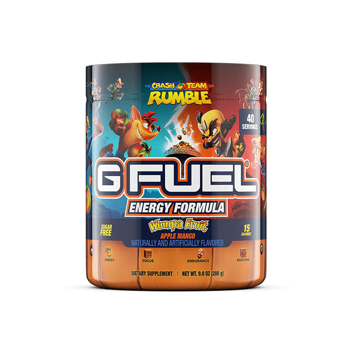 Wumpa Fruit Remastered G Fuel Energy Tub