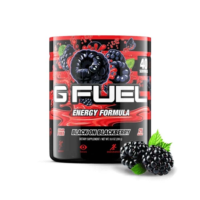 G Fuel Energy Black on Blackberry 40er Tub