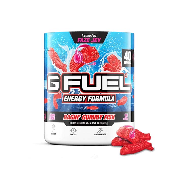 G Fuel Energy Ragin Gummy Fish Tub