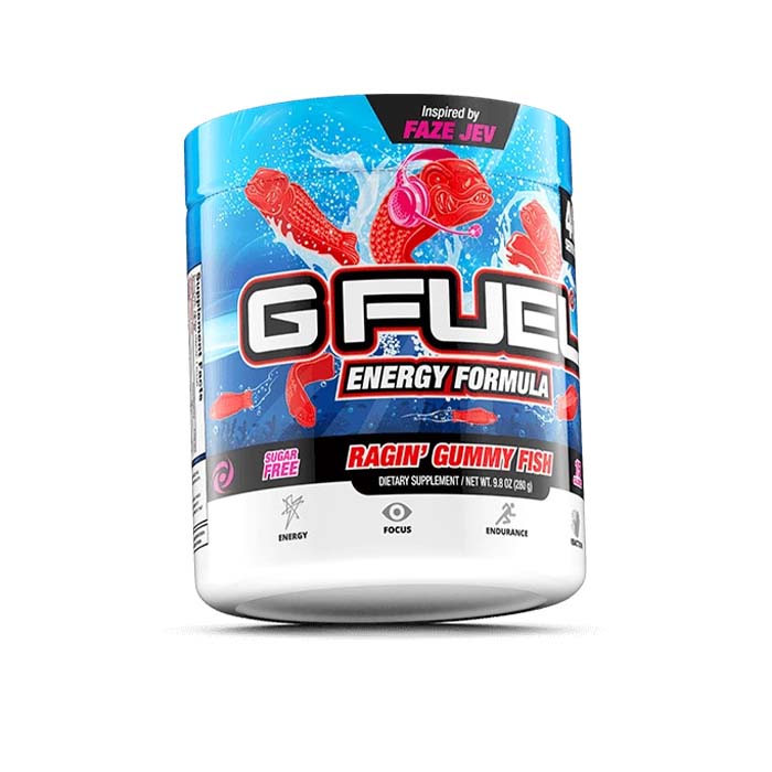 G Fuel Energy Ragin Gummy Fish Tub