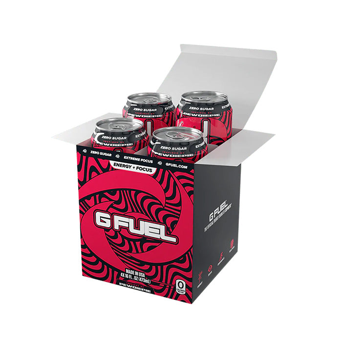 G Fuel Energy Drink PewDiePie 4 Dosen