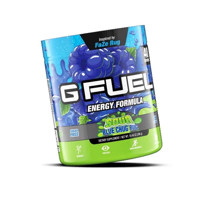 G Fuel Energy Sour Blue Chug Rug Tub