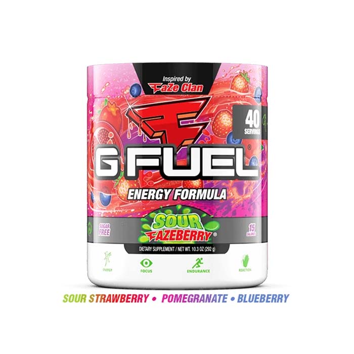 G Fuel Energy Sour FaZeberry 40er Tub