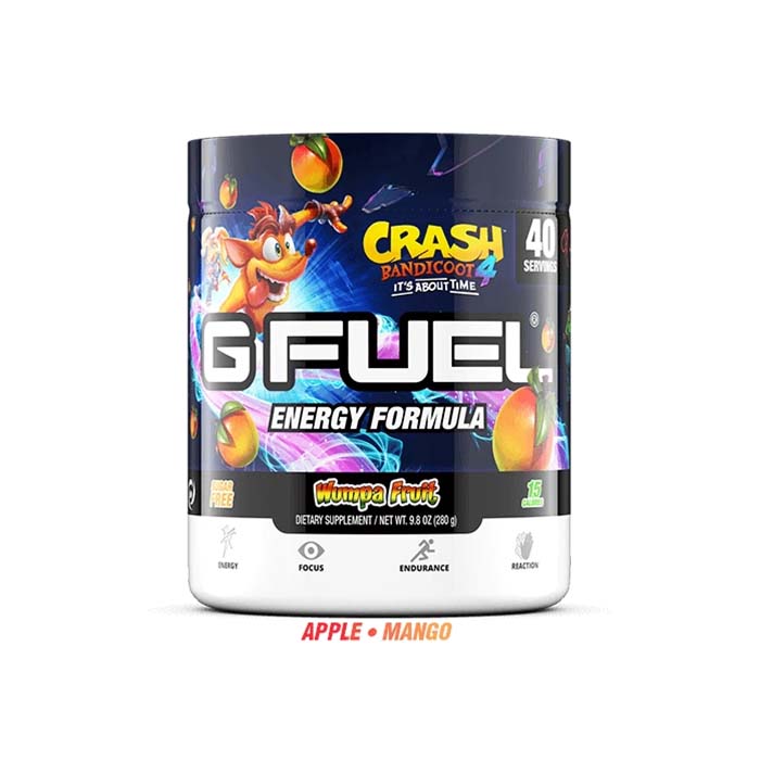 G Fuel Energy Wumpa Fruit Crash Bandicoot Tub