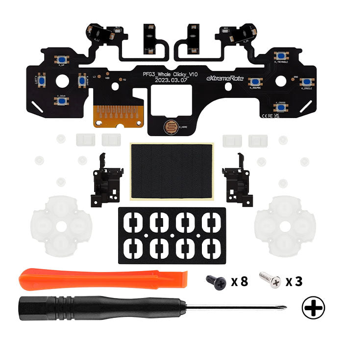 2in1 Micro Switch Clicky Trigger & Button Kit für PS5 Controller BDM-030