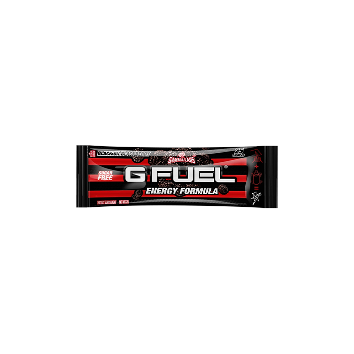 Black on Blackberry G Fuel Energy Probierpack