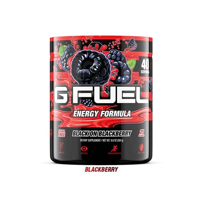 G Fuel Energy Black on Blackberry 40er Tub