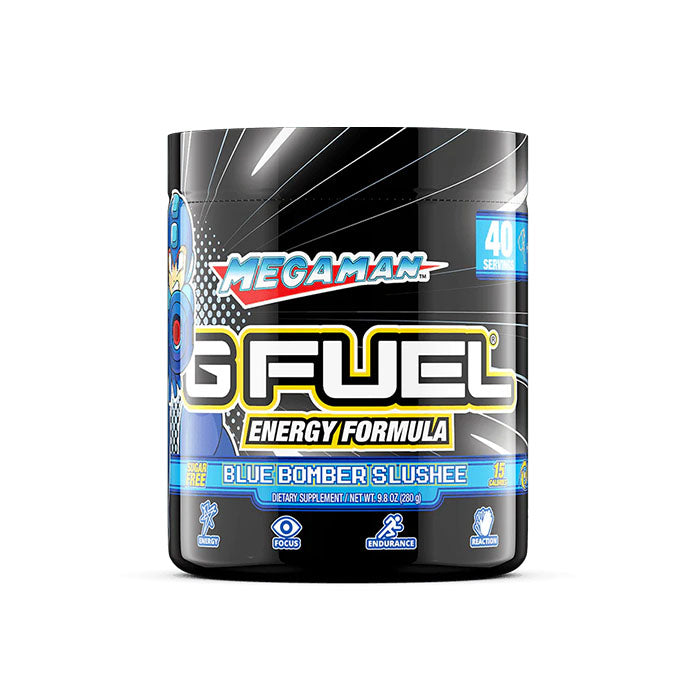 G Fuel Energy Megaman Blue Bomber Slushee 40er Tub