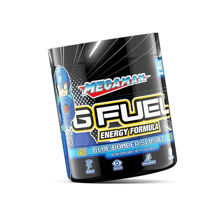 G Fuel Energy Megaman Blue Bomber Slushee 40er Tub