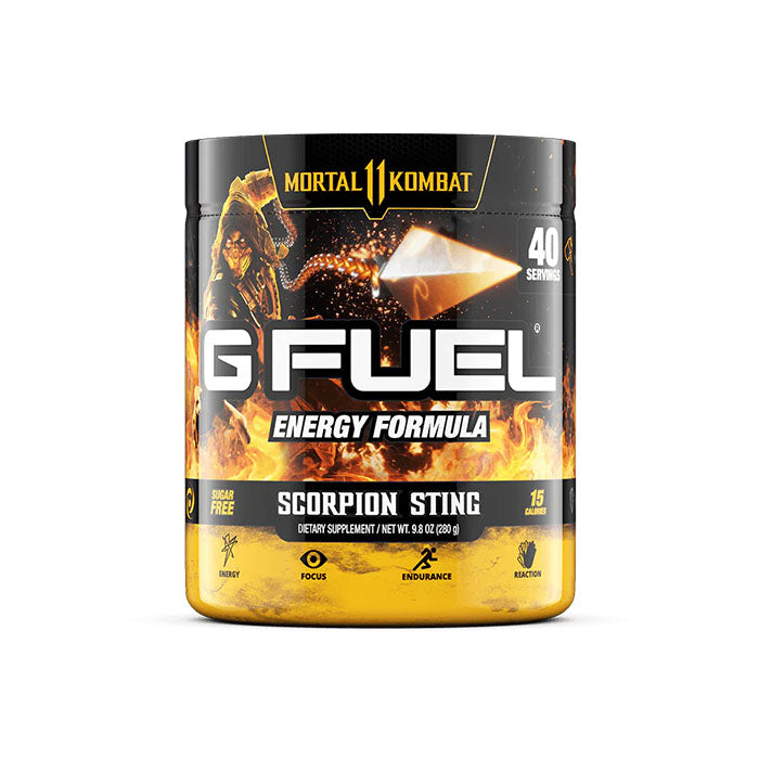 G Fuel Energy Mortal Kombat Scorpion Sting 40er Tub