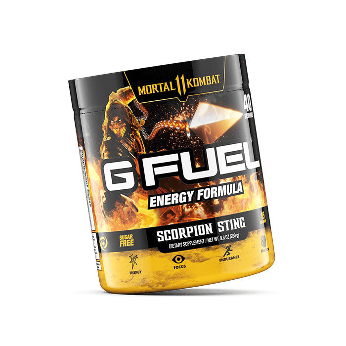 G Fuel Energy Mortal Kombat Scorpion Sting 40er Tub