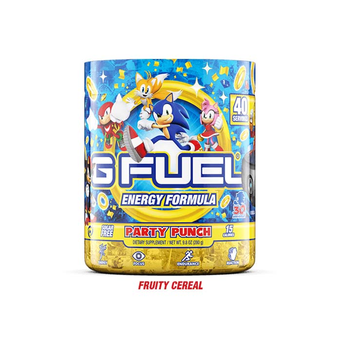 G Fuel Energy Sonic Party Punch 40er Tub