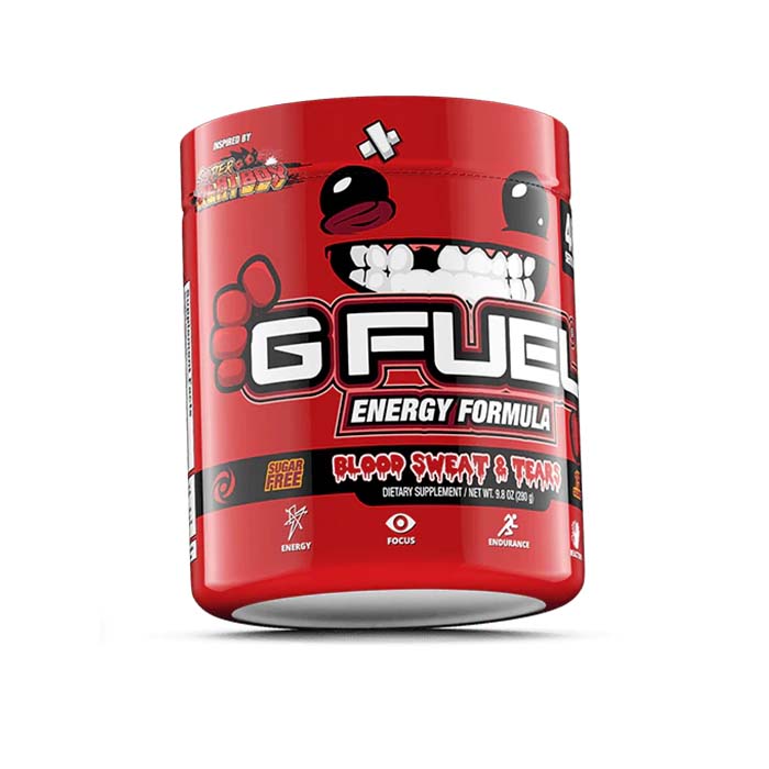 G Fuel Super Meat Boy Blood Sweat & Tears Tub